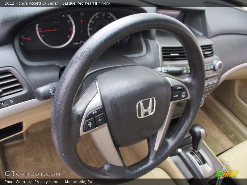 Basque Red Pearl II / Ivory 2012 Honda Accord LX Sedan