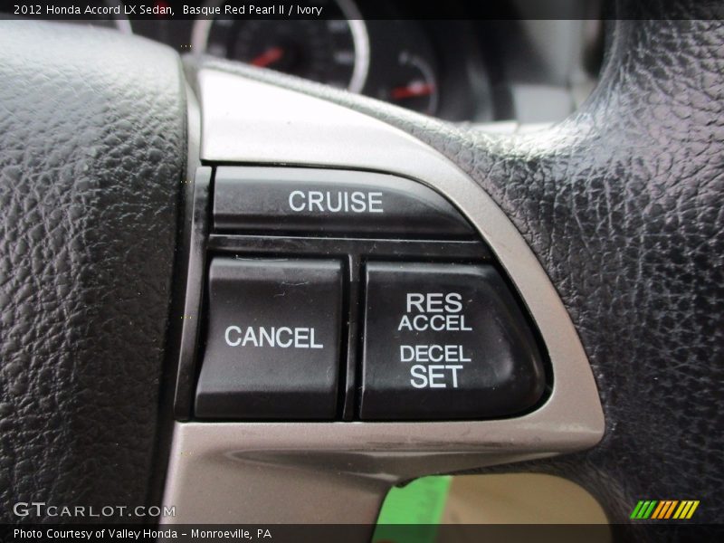 Basque Red Pearl II / Ivory 2012 Honda Accord LX Sedan