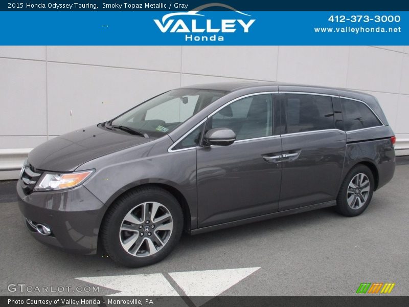 Smoky Topaz Metallic / Gray 2015 Honda Odyssey Touring