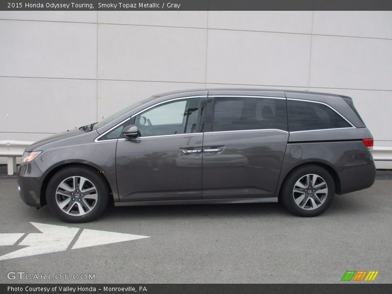 Smoky Topaz Metallic / Gray 2015 Honda Odyssey Touring