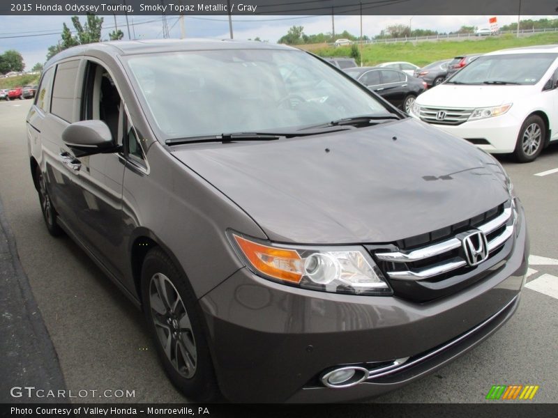 Smoky Topaz Metallic / Gray 2015 Honda Odyssey Touring