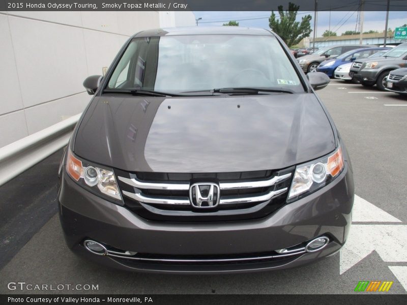 Smoky Topaz Metallic / Gray 2015 Honda Odyssey Touring