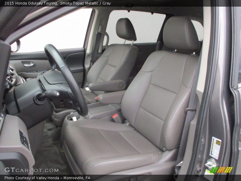 Smoky Topaz Metallic / Gray 2015 Honda Odyssey Touring