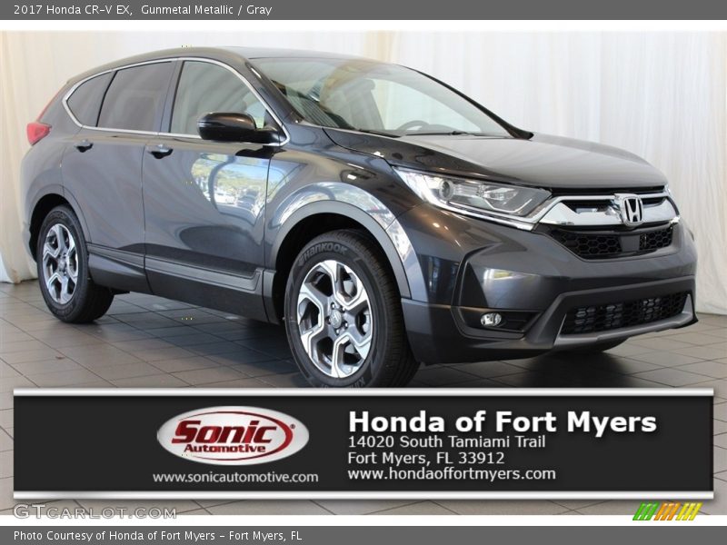 Gunmetal Metallic / Gray 2017 Honda CR-V EX