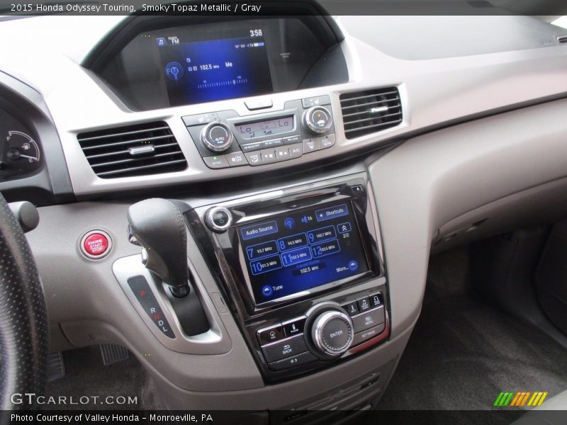 Smoky Topaz Metallic / Gray 2015 Honda Odyssey Touring