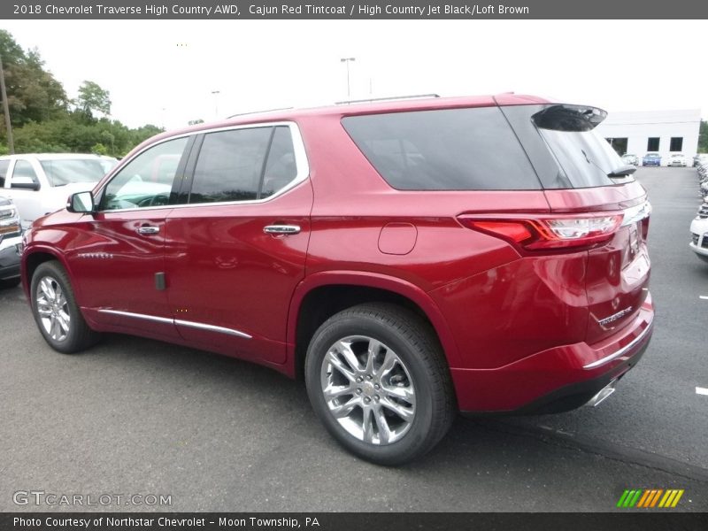 Cajun Red Tintcoat / High Country Jet Black/Loft Brown 2018 Chevrolet Traverse High Country AWD