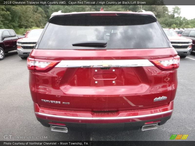 Cajun Red Tintcoat / High Country Jet Black/Loft Brown 2018 Chevrolet Traverse High Country AWD