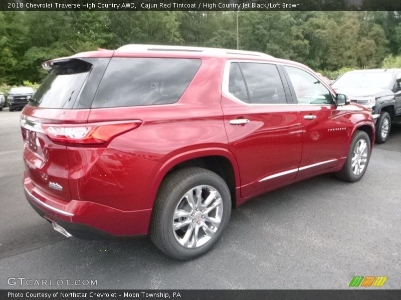 Cajun Red Tintcoat / High Country Jet Black/Loft Brown 2018 Chevrolet Traverse High Country AWD