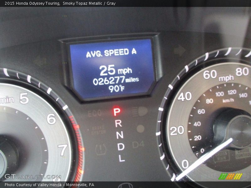 Smoky Topaz Metallic / Gray 2015 Honda Odyssey Touring