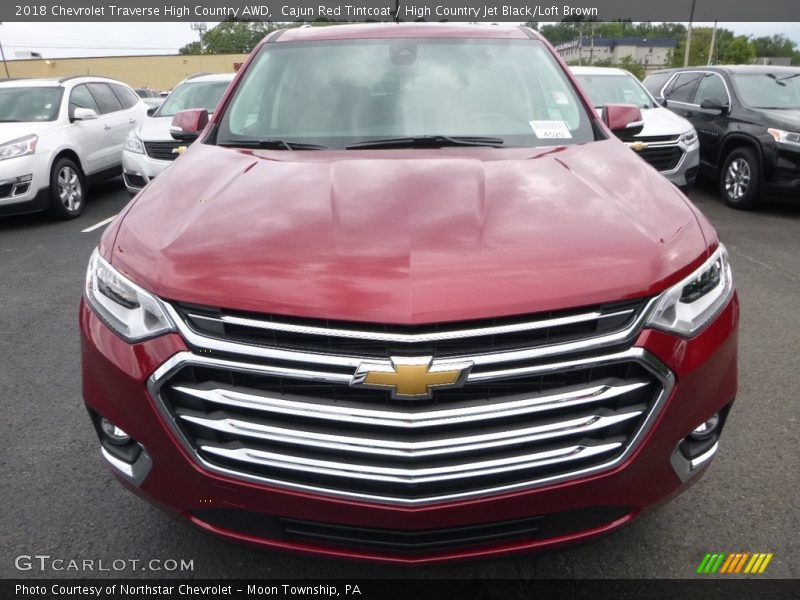 Cajun Red Tintcoat / High Country Jet Black/Loft Brown 2018 Chevrolet Traverse High Country AWD
