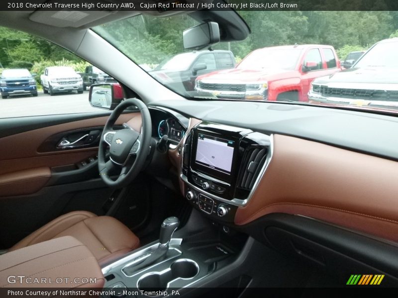 Dashboard of 2018 Traverse High Country AWD
