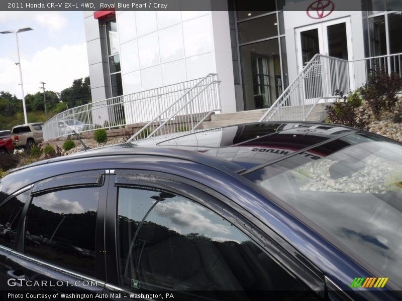 Royal Blue Pearl / Gray 2011 Honda CR-V EX-L 4WD