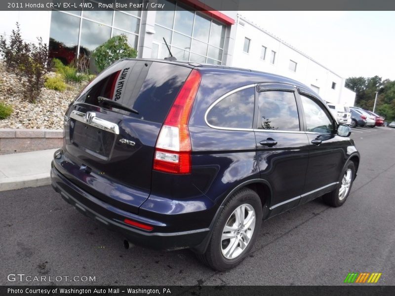 Royal Blue Pearl / Gray 2011 Honda CR-V EX-L 4WD