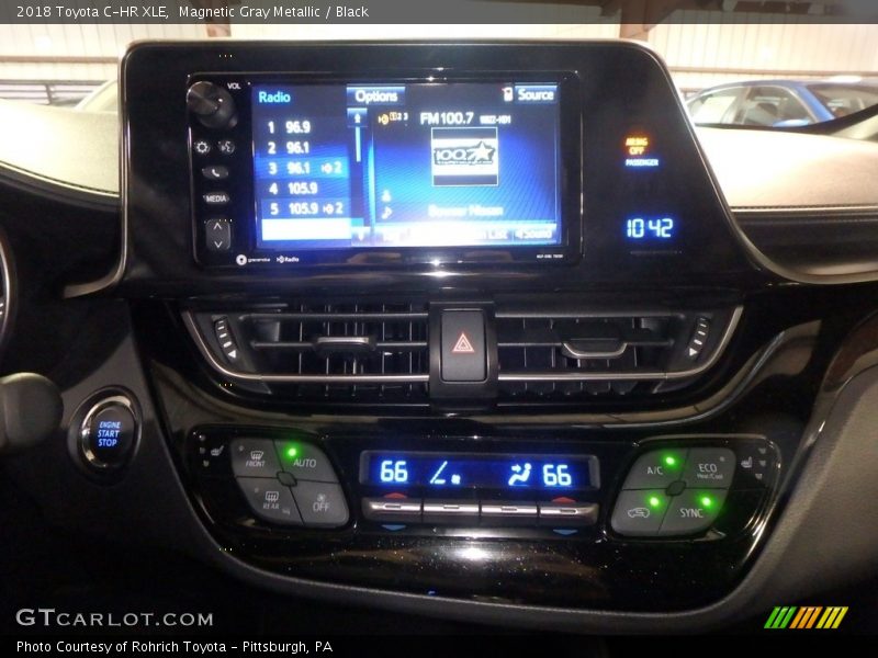 Magnetic Gray Metallic / Black 2018 Toyota C-HR XLE