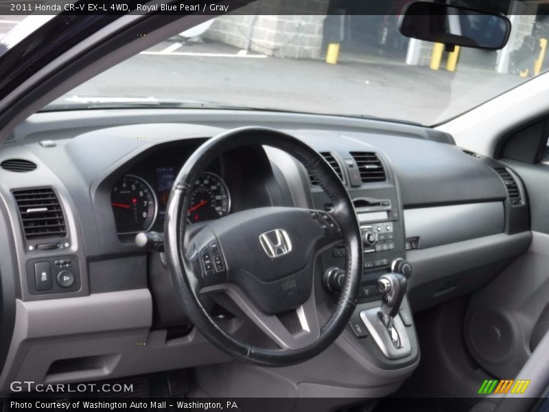 Royal Blue Pearl / Gray 2011 Honda CR-V EX-L 4WD