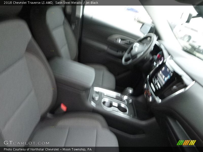 Satin Steel Metallic / Jet Black 2018 Chevrolet Traverse LS AWD