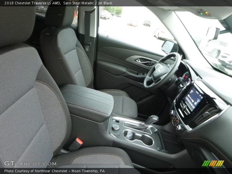 Satin Steel Metallic / Jet Black 2018 Chevrolet Traverse LS AWD