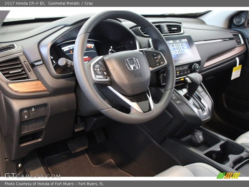 Gunmetal Metallic / Gray 2017 Honda CR-V EX