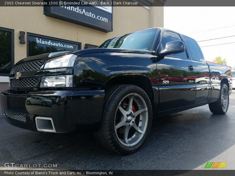 Black / Dark Charcoal 2003 Chevrolet Silverado 1500 SS Extended Cab AWD