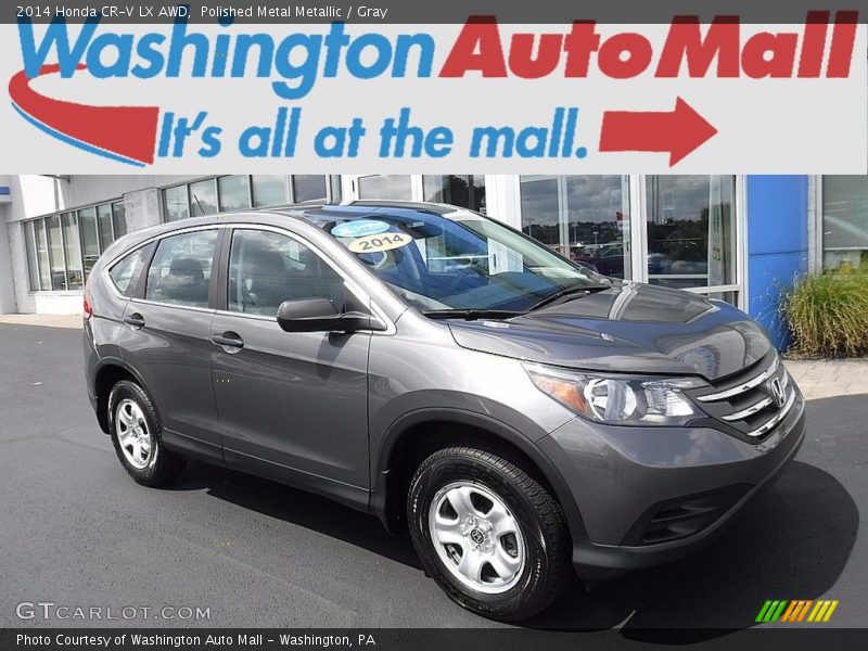 Polished Metal Metallic / Gray 2014 Honda CR-V LX AWD