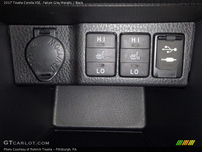 Falcon Gray Metallic / Black 2017 Toyota Corolla XSE