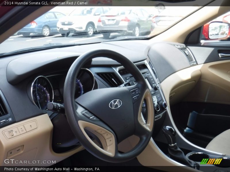Venetian Red / Camel 2014 Hyundai Sonata GLS