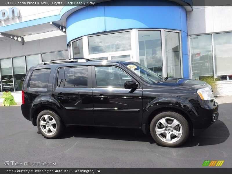 Crystal Black Pearl / Gray 2013 Honda Pilot EX 4WD