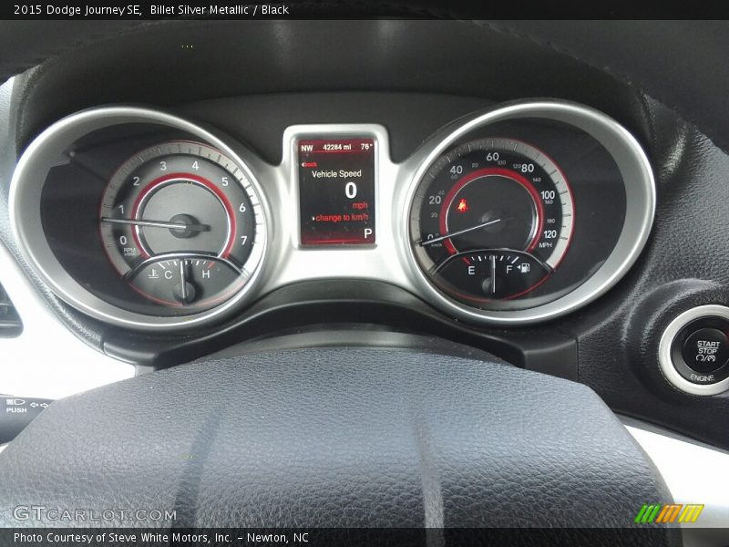 Billet Silver Metallic / Black 2015 Dodge Journey SE