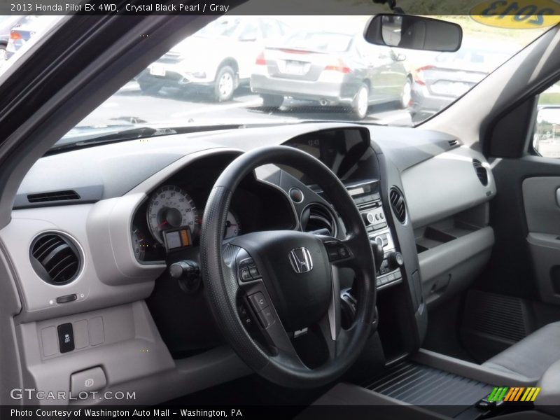 Crystal Black Pearl / Gray 2013 Honda Pilot EX 4WD