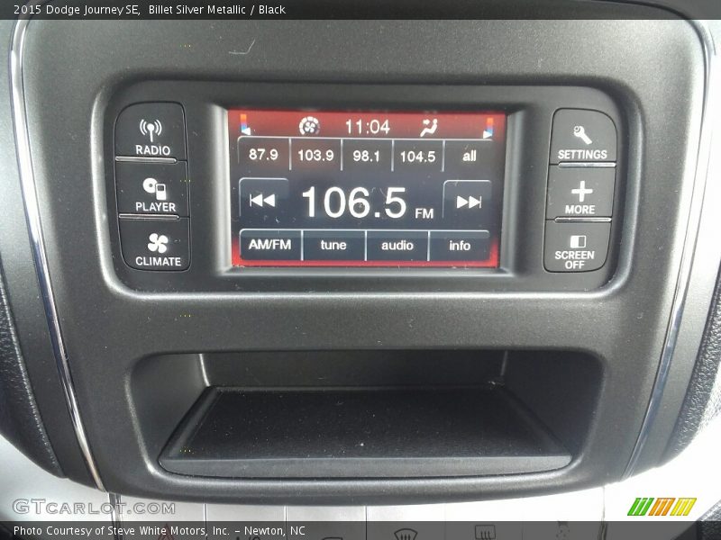 Billet Silver Metallic / Black 2015 Dodge Journey SE