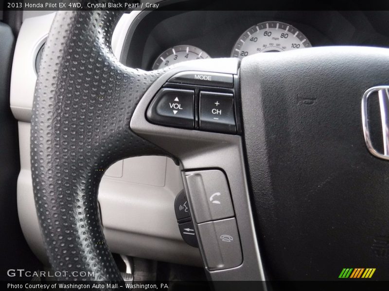 Crystal Black Pearl / Gray 2013 Honda Pilot EX 4WD