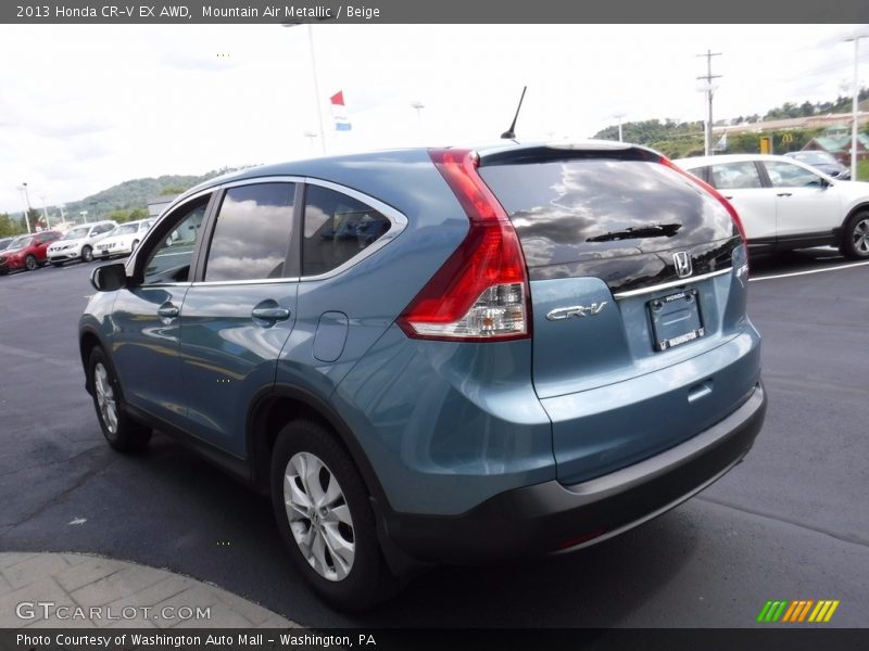 Mountain Air Metallic / Beige 2013 Honda CR-V EX AWD
