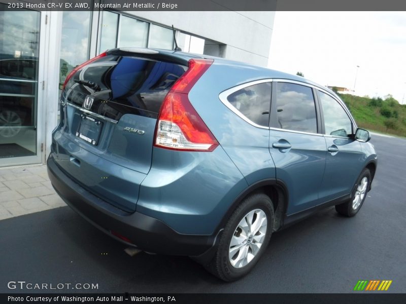 Mountain Air Metallic / Beige 2013 Honda CR-V EX AWD