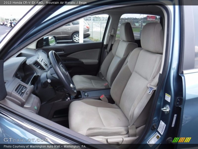 Mountain Air Metallic / Beige 2013 Honda CR-V EX AWD