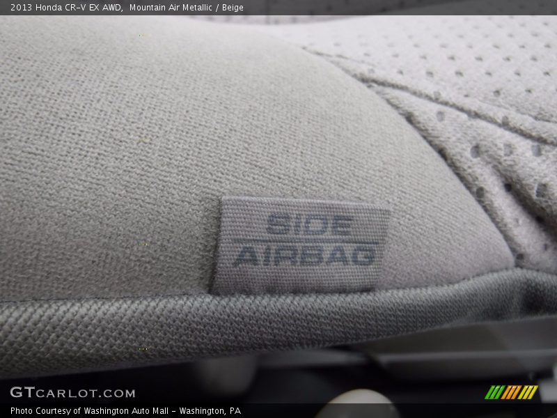 Mountain Air Metallic / Beige 2013 Honda CR-V EX AWD