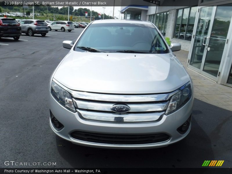 Brilliant Silver Metallic / Charcoal Black 2010 Ford Fusion SE