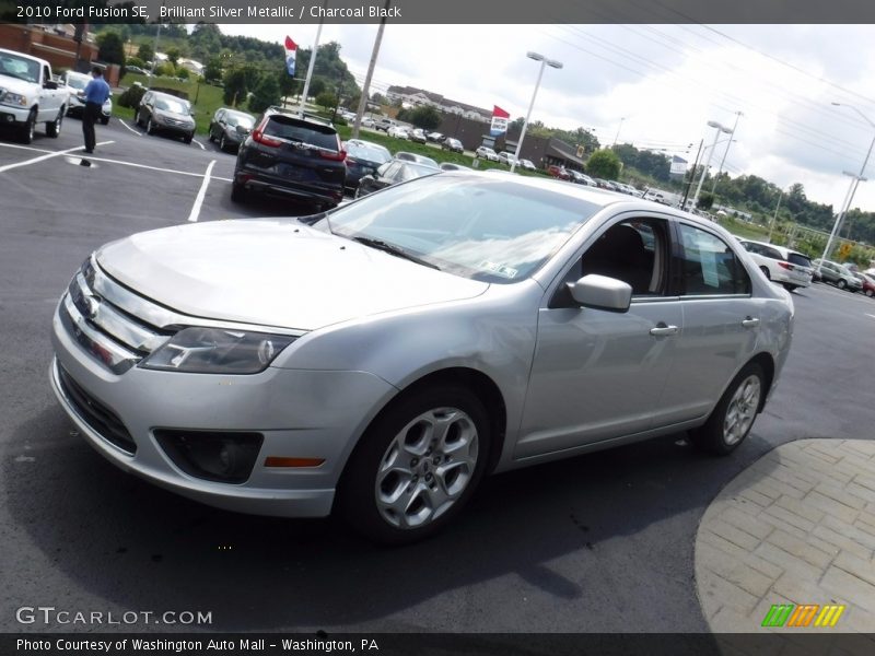 Brilliant Silver Metallic / Charcoal Black 2010 Ford Fusion SE