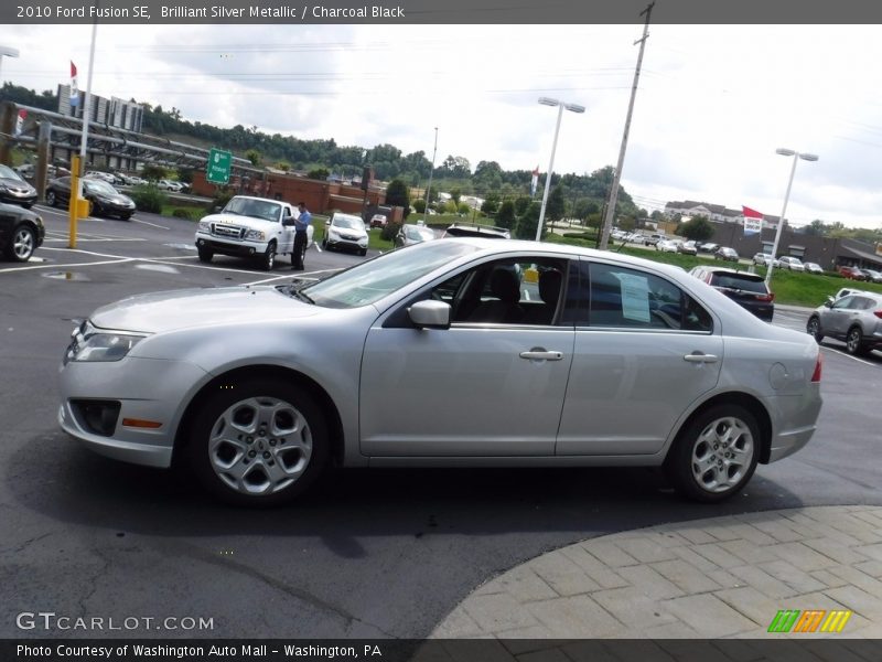 Brilliant Silver Metallic / Charcoal Black 2010 Ford Fusion SE
