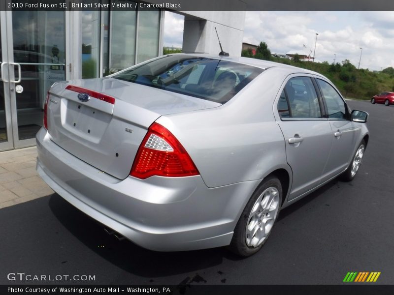Brilliant Silver Metallic / Charcoal Black 2010 Ford Fusion SE