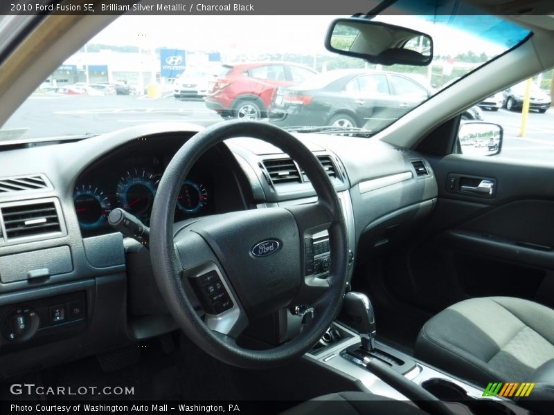 Brilliant Silver Metallic / Charcoal Black 2010 Ford Fusion SE
