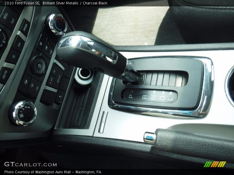 Brilliant Silver Metallic / Charcoal Black 2010 Ford Fusion SE