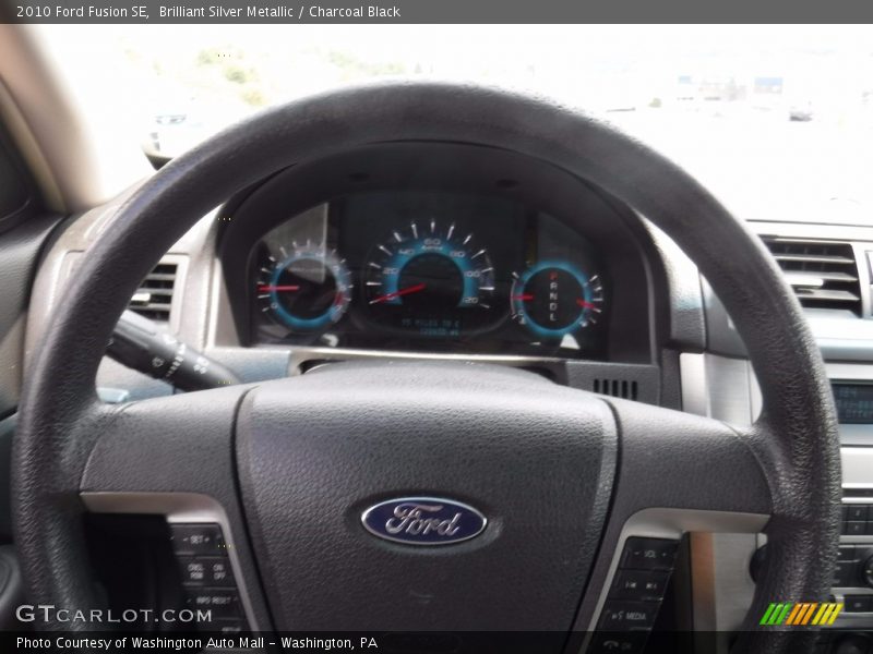Brilliant Silver Metallic / Charcoal Black 2010 Ford Fusion SE
