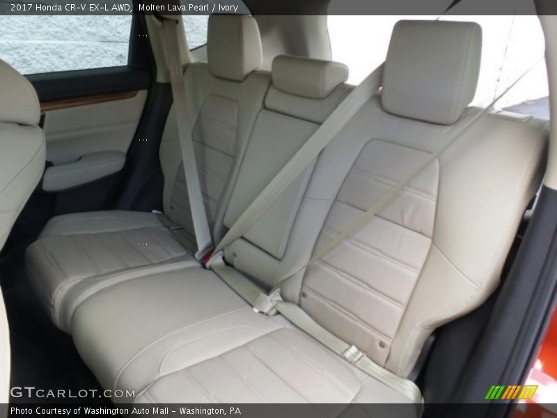 Molten Lava Pearl / Ivory 2017 Honda CR-V EX-L AWD