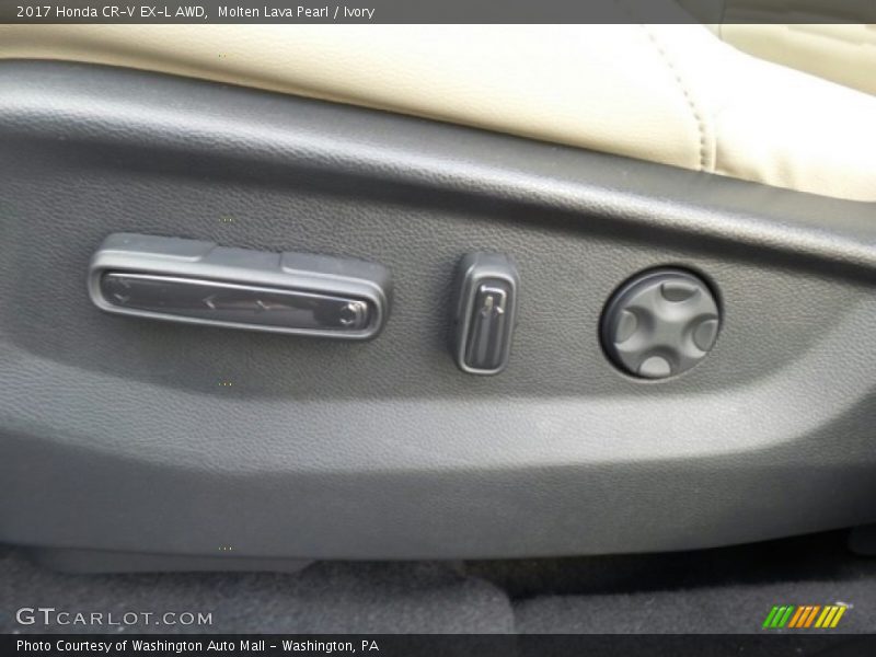 Molten Lava Pearl / Ivory 2017 Honda CR-V EX-L AWD