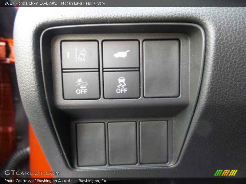 Molten Lava Pearl / Ivory 2017 Honda CR-V EX-L AWD
