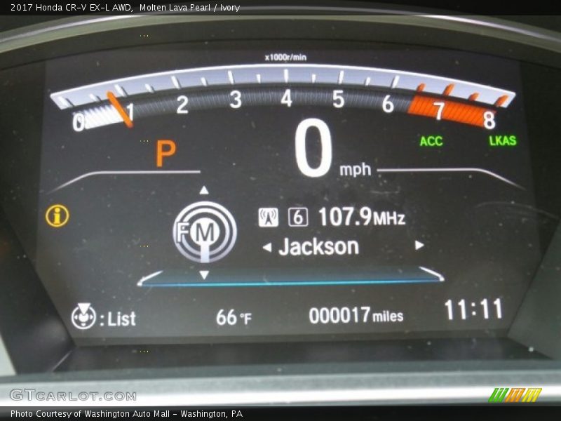 Molten Lava Pearl / Ivory 2017 Honda CR-V EX-L AWD