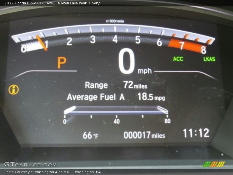 Molten Lava Pearl / Ivory 2017 Honda CR-V EX-L AWD