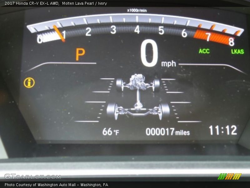 Molten Lava Pearl / Ivory 2017 Honda CR-V EX-L AWD