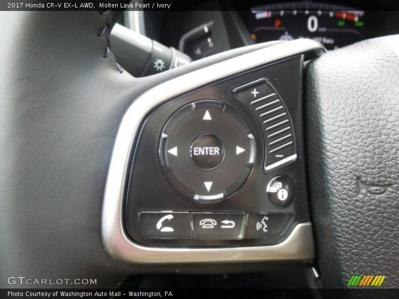 Molten Lava Pearl / Ivory 2017 Honda CR-V EX-L AWD