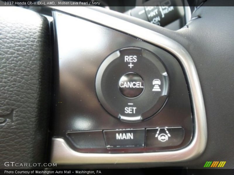 Molten Lava Pearl / Ivory 2017 Honda CR-V EX-L AWD